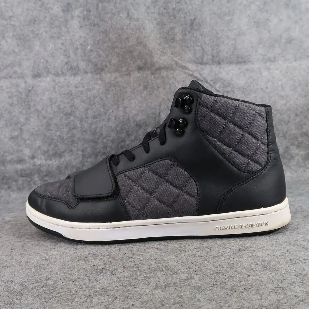 Creative Recreation Shoes Mens 11 Sneakers Cesario Hi Top Lifestyle Quilted Grey
